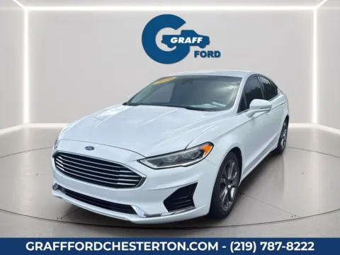 White 2020 Ford Fusion SEL for sale in Chesterton, IN