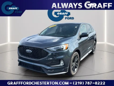 Blue 2022 Ford Edge ST Line for sale in Chesterton, IN