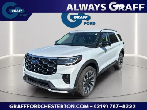 White 2026 Ford Explorer Platinum for sale in Chesterton, IN