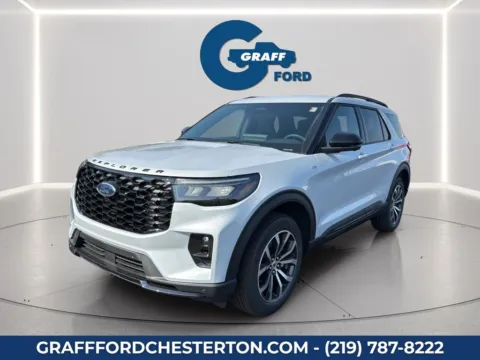 White 2026 Ford Explorer ST-Line for sale in Chesterton, IN