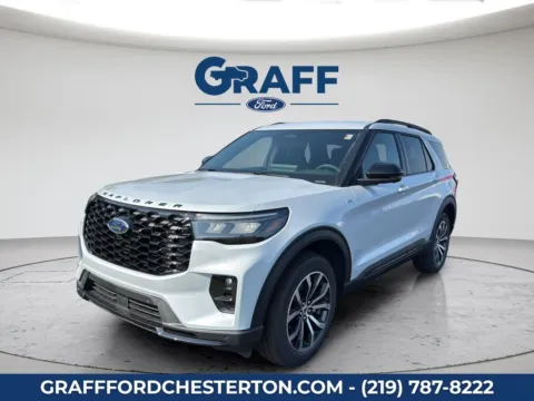 White 2026 Ford Explorer ST-Line for sale in Chesterton, IN