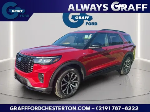 Red 2026 Ford Explorer ST-Line for sale in Chesterton, IN