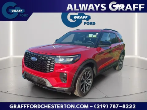 Red 2026 Ford Explorer ST-Line for sale in Chesterton, IN