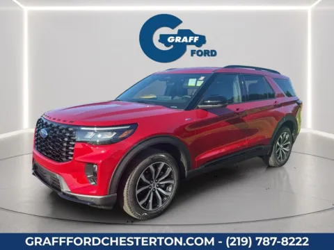 Red 2026 Ford Explorer ST-Line for sale in Chesterton, IN