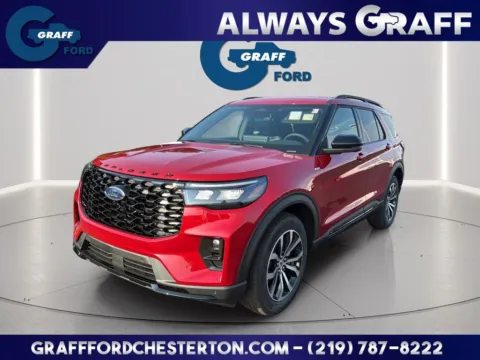 Red 2026 Ford Explorer ST-Line for sale in Chesterton, IN