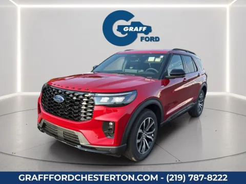 Red 2026 Ford Explorer ST-Line for sale in Chesterton, IN
