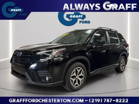 Black 2023 Subaru Forester Premium for sale in Chesterton, IN