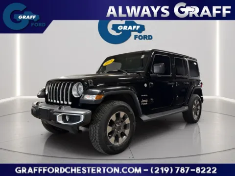 Black 2018 Jeep Wrangler Unlimited Sahara for sale in Chesterton, IN