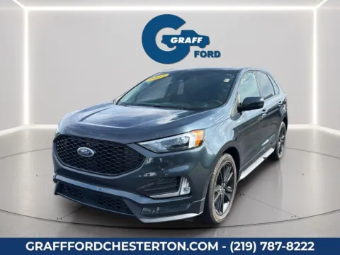 Blue 2022 Ford Edge ST Line for sale in Chesterton, IN