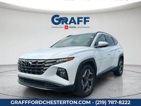 White 2022 Hyundai Tucson Hybrid Limited for sale in Chesterton, IN