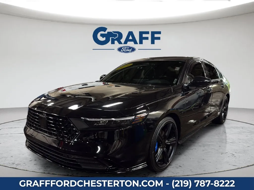 Black 2024 Honda Accord Hybrid Sport-L for sale in Chesterton, IN
