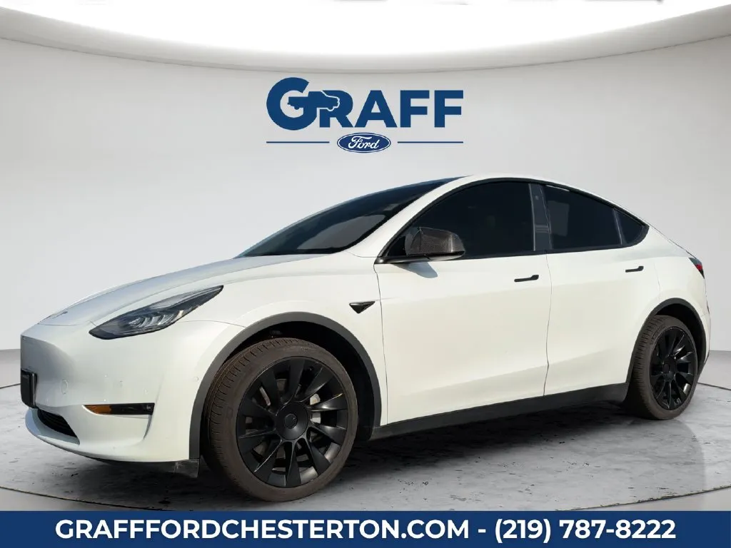 White 2021 Tesla Model Y Long Range for sale in Chesterton, IN