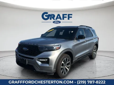 Silver 2023 Ford Explorer ST-Line for sale in Chesterton, IN