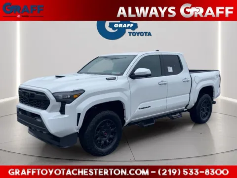 White 2026 Toyota Tacoma Hybrid TRD Sport for sale in Burns Harbor, IN