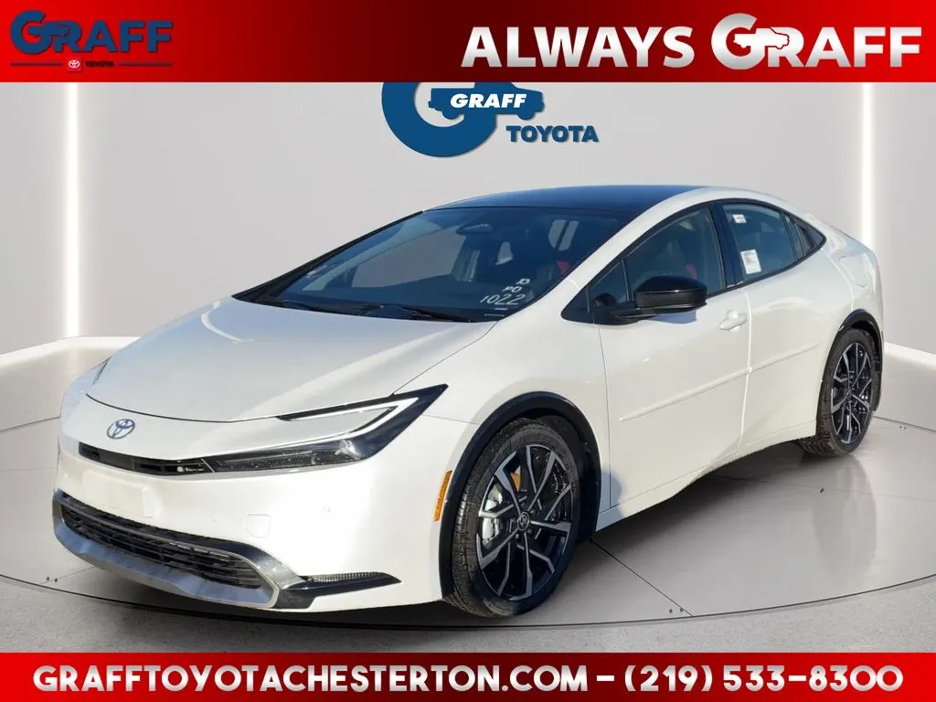 White 2026 Toyota Prius Plug-In Hybrid XSE for sale in Burns Harbor, IN