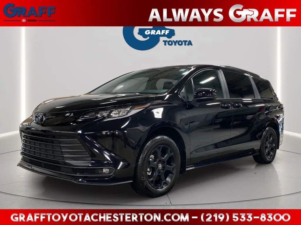 Black 2026 Toyota Sienna Woodland Edition for sale in Burns Harbor, IN