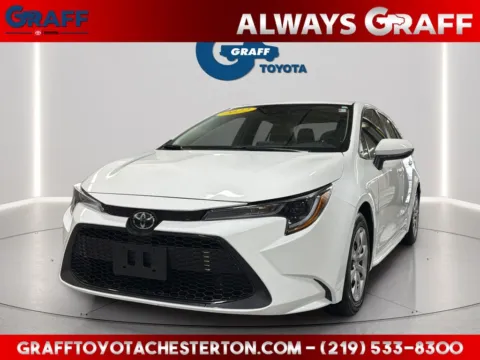 White 2022 Toyota Corolla LE for sale in Burns Harbor, IN