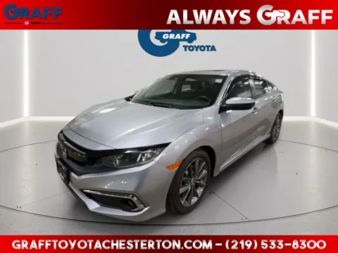 Silver 2021 Honda Civic EX for sale in Burns Harbor, IN