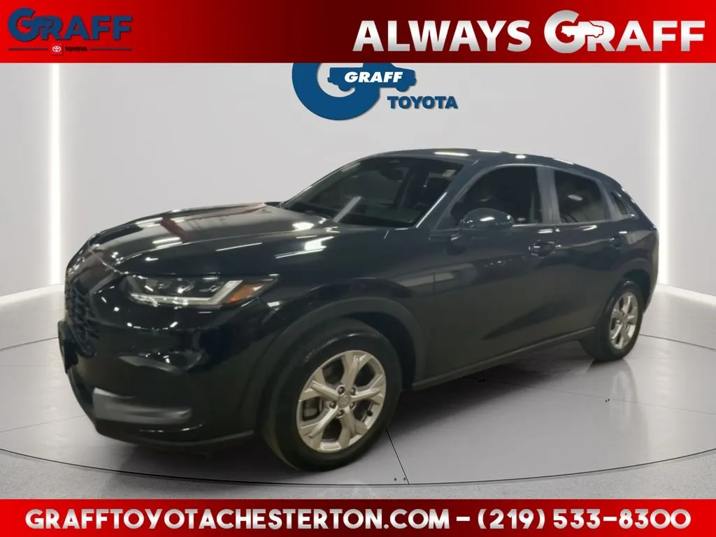 Black 2023 Honda HR-V LX for sale in Burns Harbor, IN