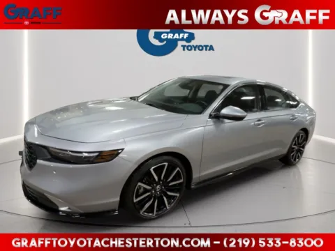 Silver 2024 Honda Accord Hybrid Touring for sale in Burns Harbor, IN