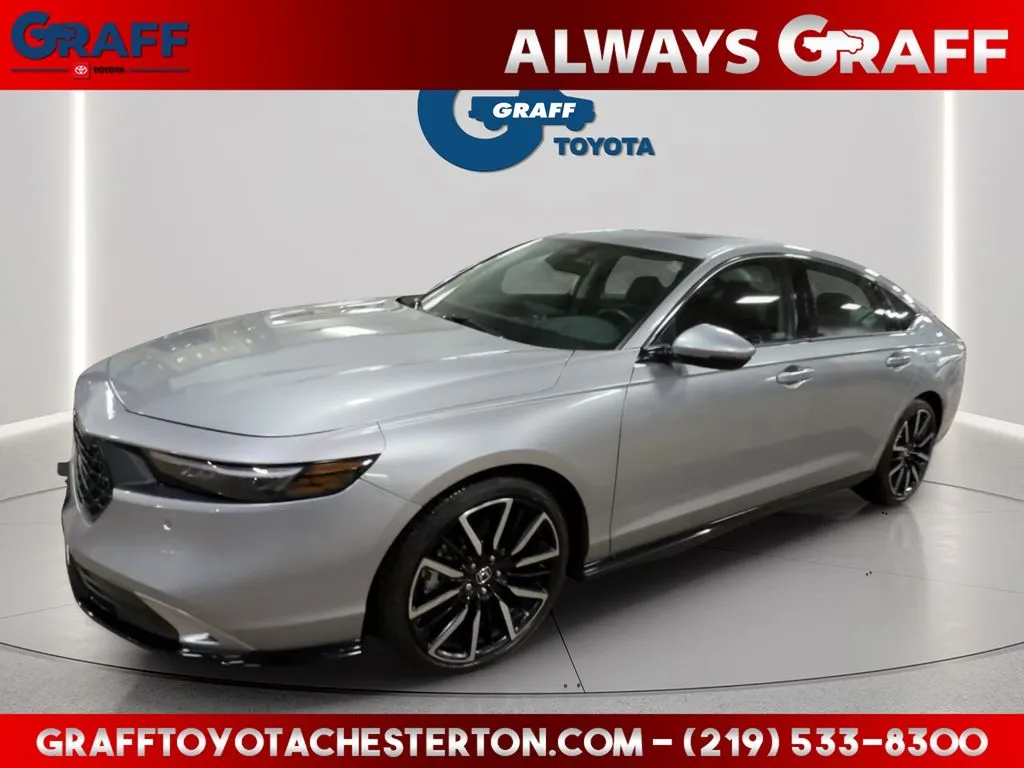 Silver 2024 Honda Accord Hybrid Touring for sale in Burns Harbor, IN