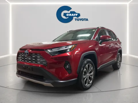 Red 2024 Toyota RAV4 Hybrid Limited for sale in Burns Harbor, IN