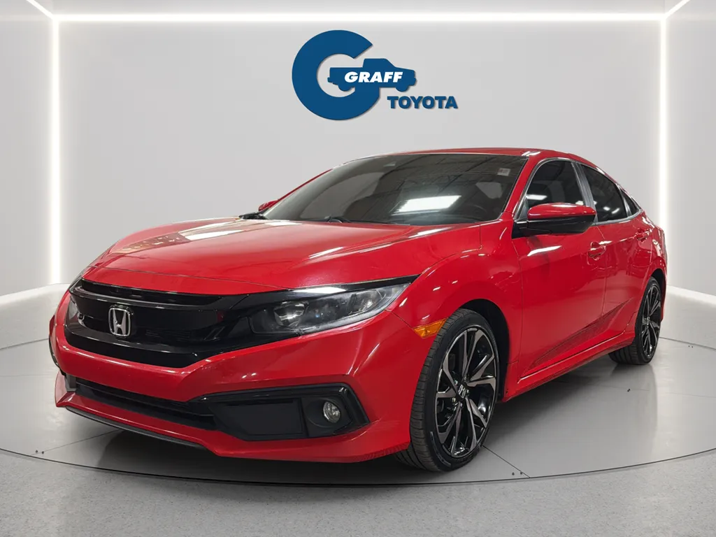 Red 2021 Honda Civic Sport for sale in Burns Harbor, IN