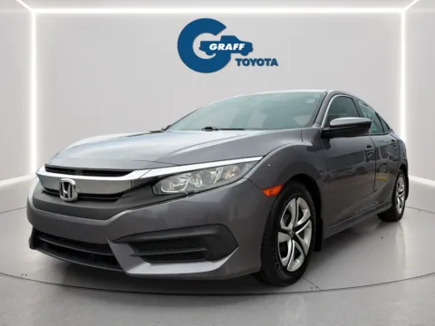 Blue 2017 Honda Civic LX for sale in Burns Harbor, IN