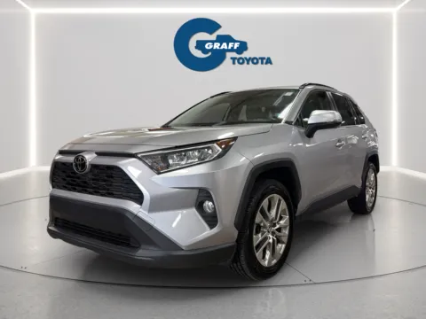 Silver 2021 Toyota RAV4 XLE Premium for sale in Burns Harbor, IN