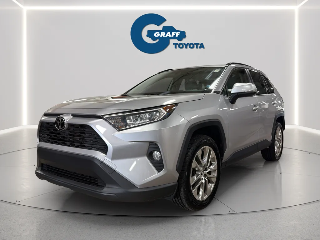 Silver 2021 Toyota RAV4 XLE Premium for sale in Burns Harbor, IN