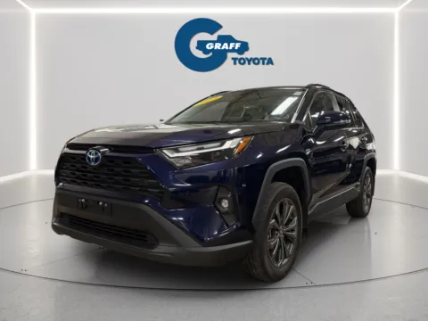 Blue 2023 Toyota RAV4 Hybrid XLE Premium for sale in Burns Harbor, IN