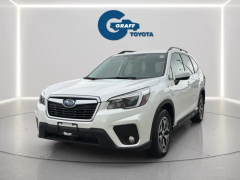 White 2021 Subaru Forester Premium for sale in Burns Harbor, IN