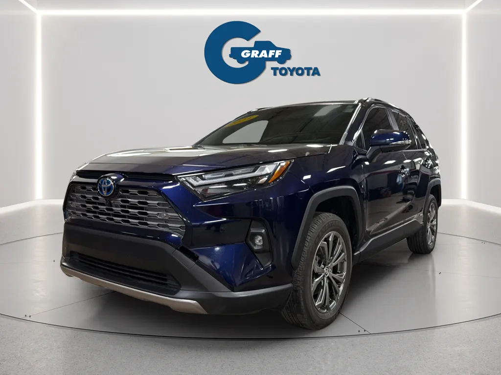 Blue 2024 Toyota RAV4 Hybrid Limited for sale in Burns Harbor, IN