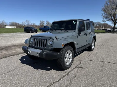 Blue 2015 Jeep Wrangler Unlimited Sahara for sale in Burns Harbor, IN