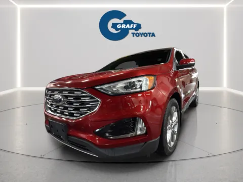 Red 2019 Ford Edge Titanium for sale in Burns Harbor, IN