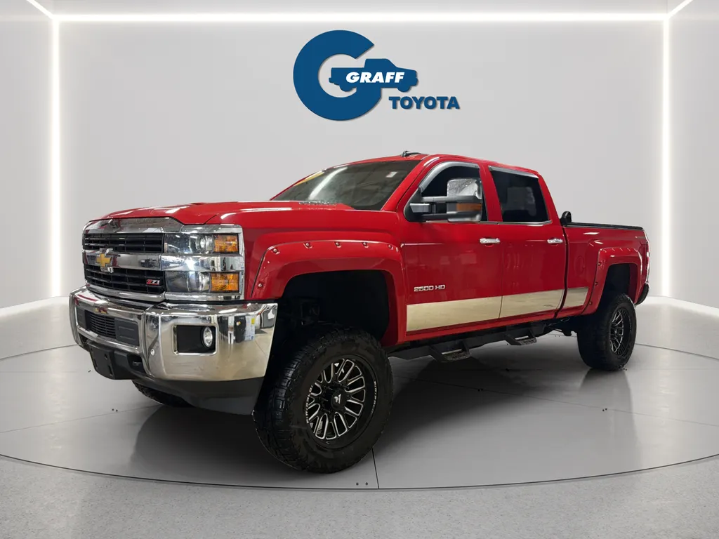Red 2015 Chevrolet Silverado 2500HD LTZ for sale in Burns Harbor, IN