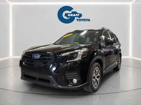 Black 2023 Subaru Forester Premium for sale in Burns Harbor, IN
