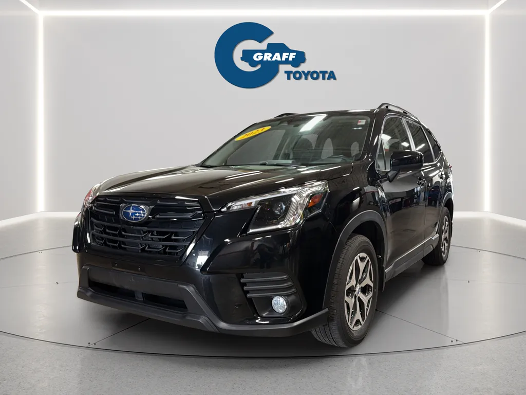 Black 2023 Subaru Forester Premium for sale in Burns Harbor, IN