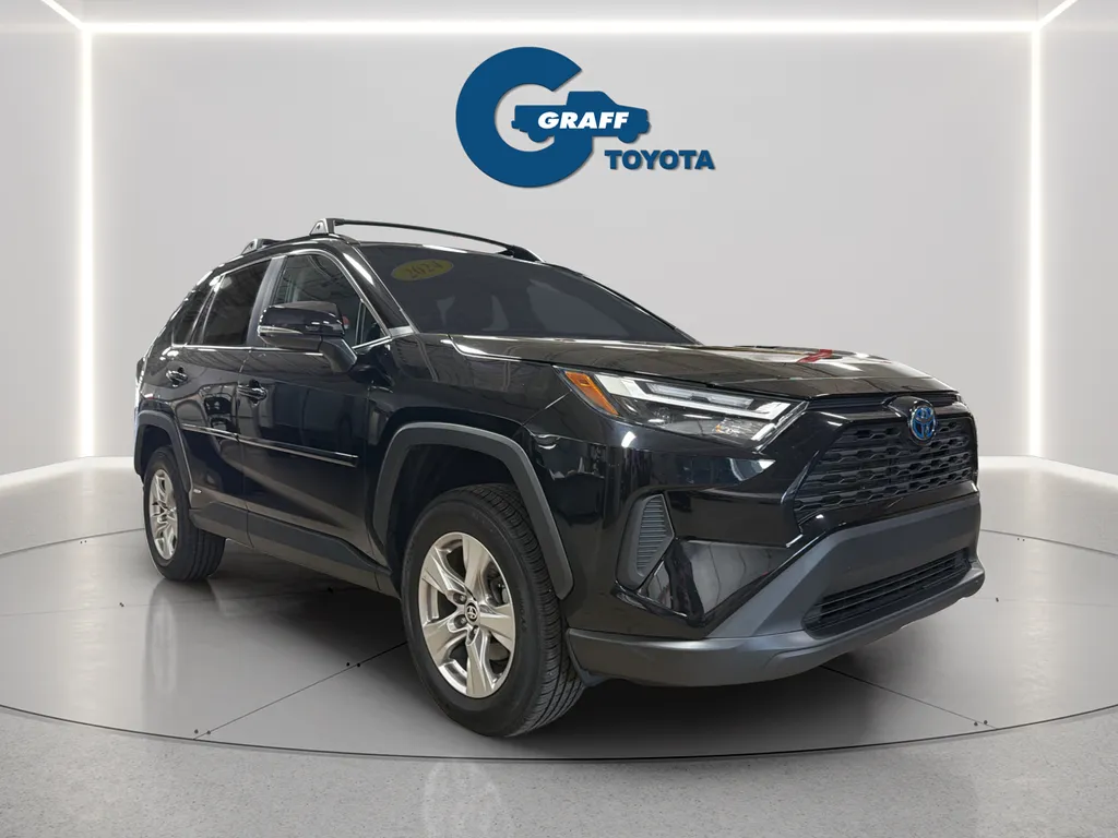 Black 2024 Toyota RAV4 Hybrid XLE for sale in Burns Harbor, IN