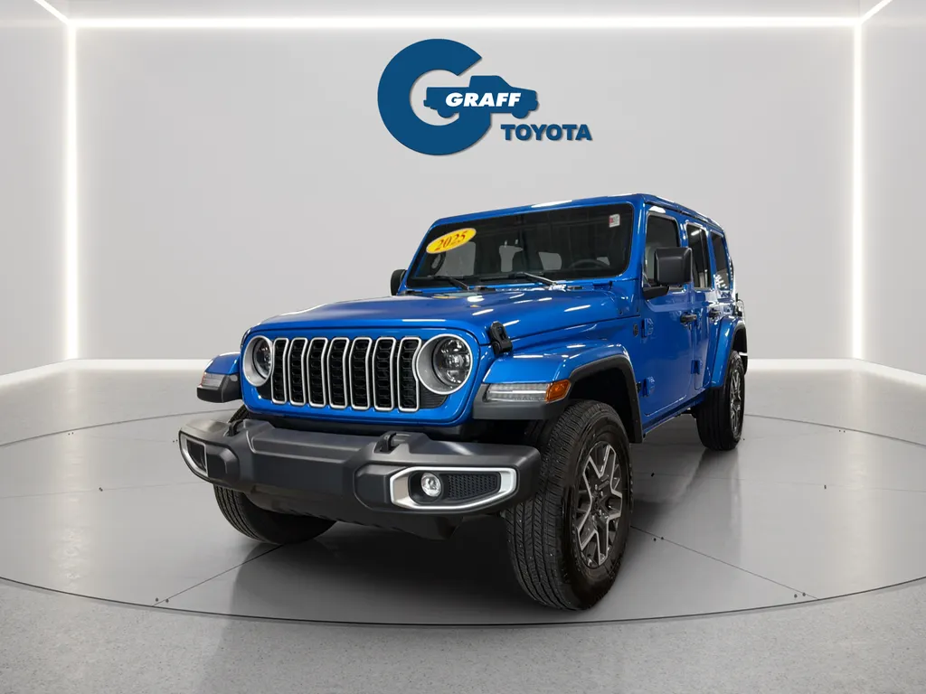 Blue 2025 Jeep Wrangler Sahara for sale in Burns Harbor, IN