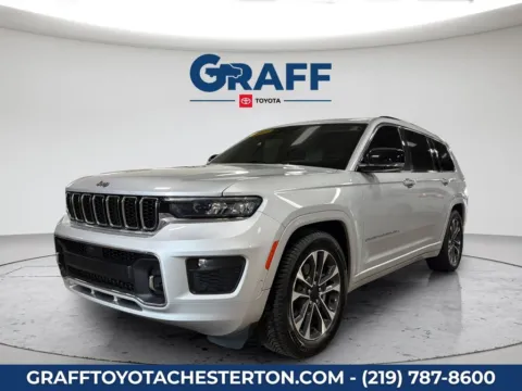 Silver 2021 Jeep Grand Cherokee L Overland for sale in Burns Harbor, IN