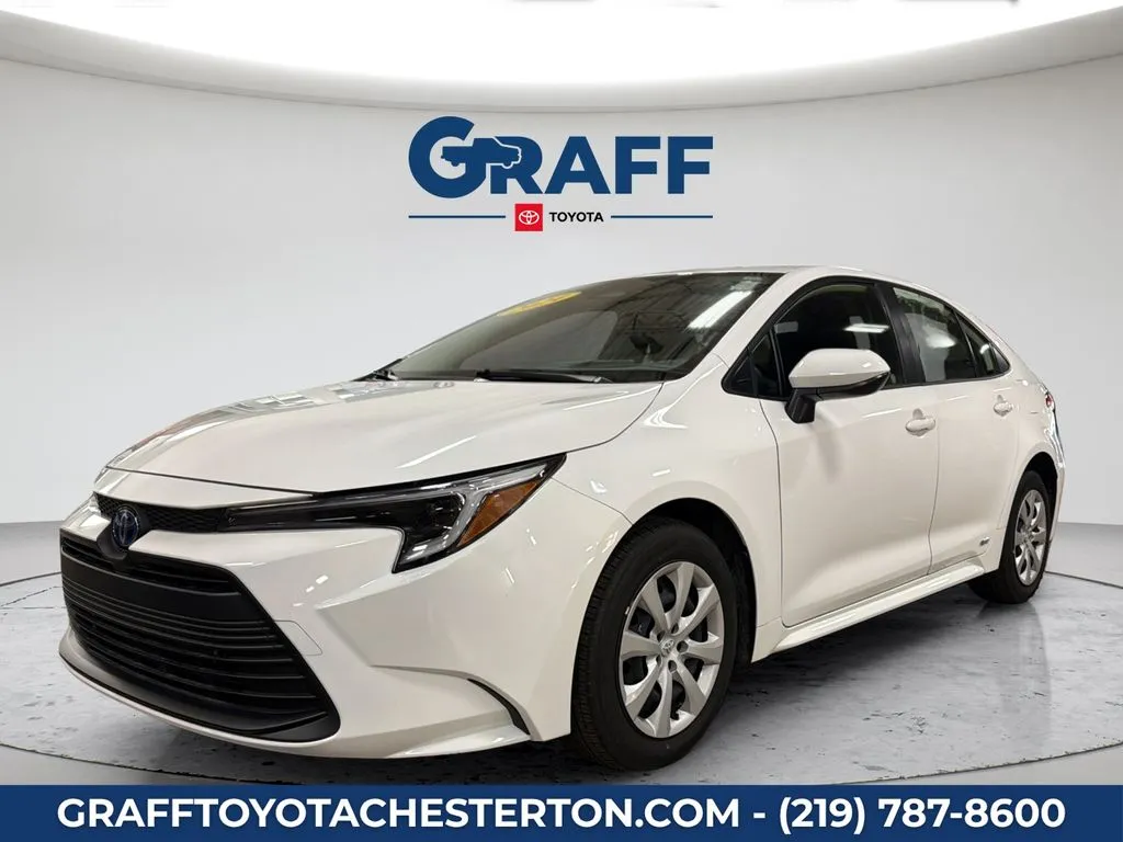 White 2024 Toyota Corolla Hybrid LE for sale in Burns Harbor, IN