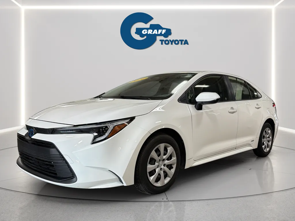 White 2024 Toyota Corolla Hybrid LE for sale in Burns Harbor, IN