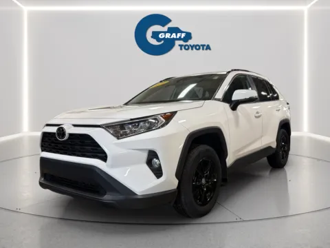 White 2021 Toyota RAV4 XLE for sale in Burns Harbor, IN