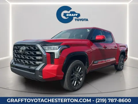 Red 2022 Toyota Tundra Platinum for sale in Burns Harbor, IN