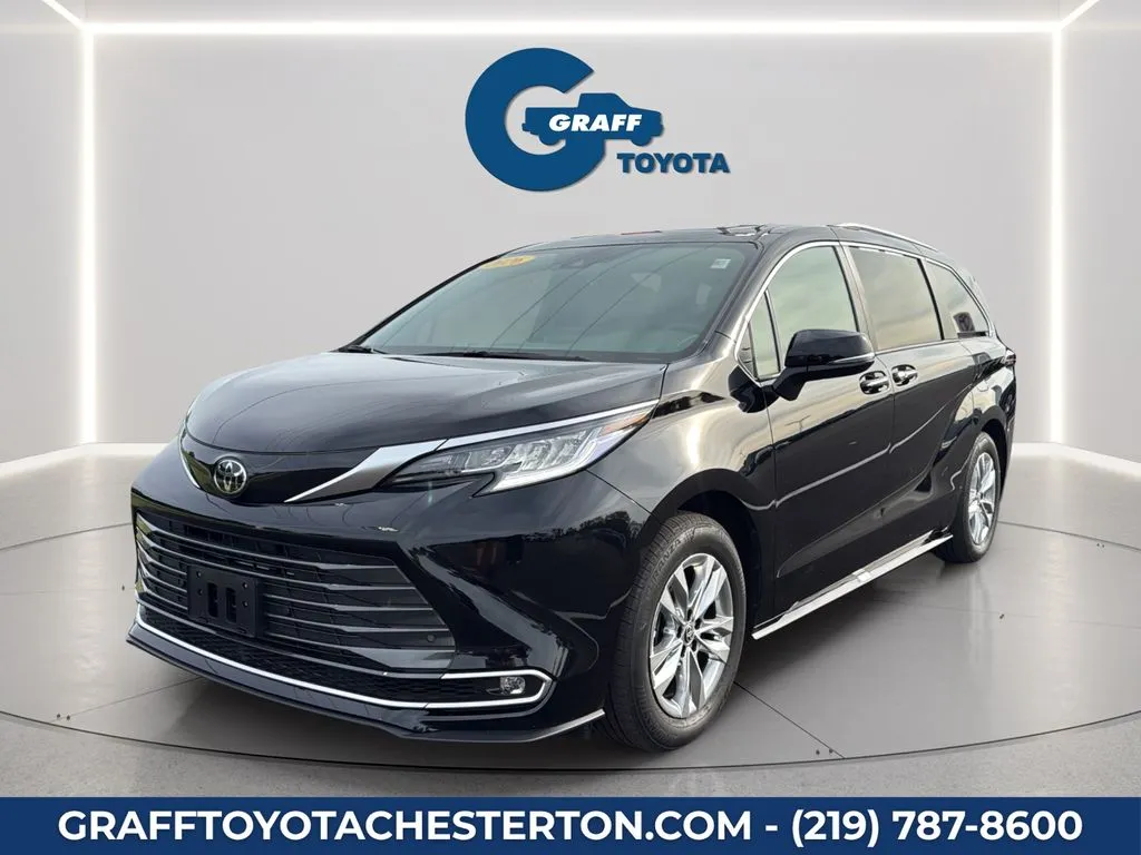 Black 2026 Toyota Sienna Limited for sale in Burns Harbor, IN