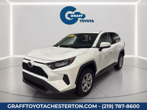 White 2022 Toyota RAV4 LE for sale in Burns Harbor, IN