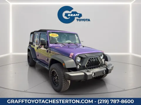 Another view of 2018 Jeep Wrangler JK Unlimited Sport for sale in Burns Harbor, IN at Graff Toyota