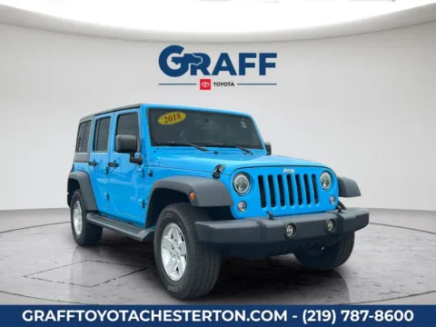 Another view of 2018 Jeep Wrangler JK Unlimited Sport for sale in Burns Harbor, IN at Graff Toyota