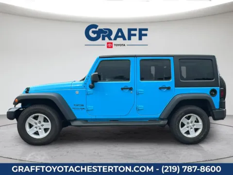 Another view of 2018 Jeep Wrangler JK Unlimited Sport for sale in Burns Harbor, IN at Graff Toyota